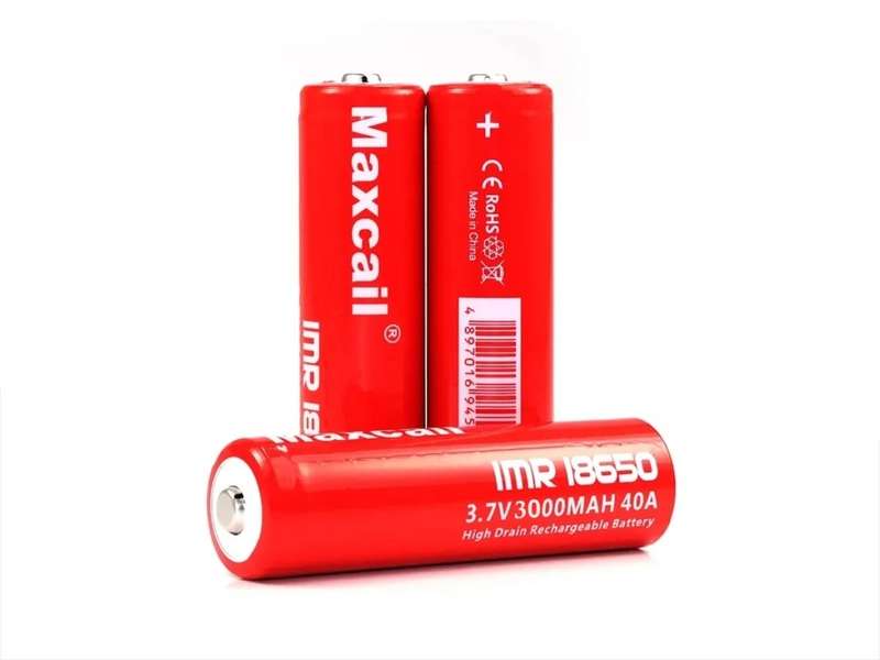 2pces High Drain Rechargeable 40A 3.7V 18650 Maxcail Batteries. Ball/Button Top. Collections Allowed