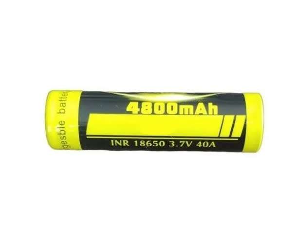 Rechargeable High Drain 40A 18650 3.7V 4800mAh Batteries. TF Flat Top Type. Collections Are Allowed.