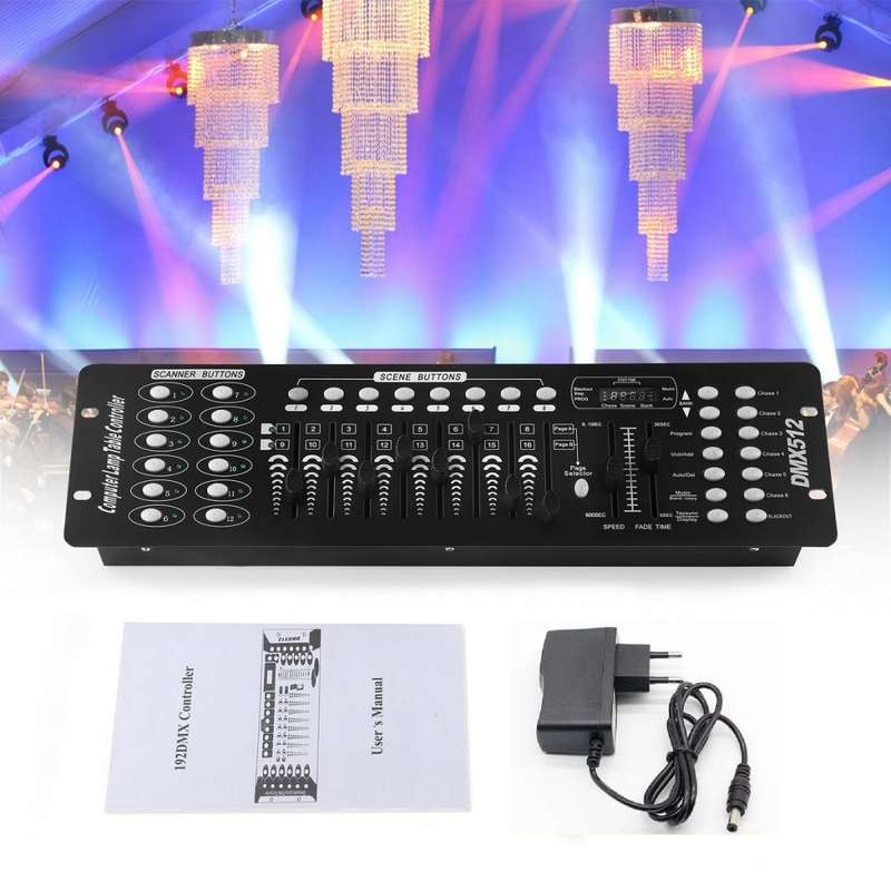 DMX512 Controller 192 Channels DMX Light Effects Console for DJs, Disco. Collections Allowed.