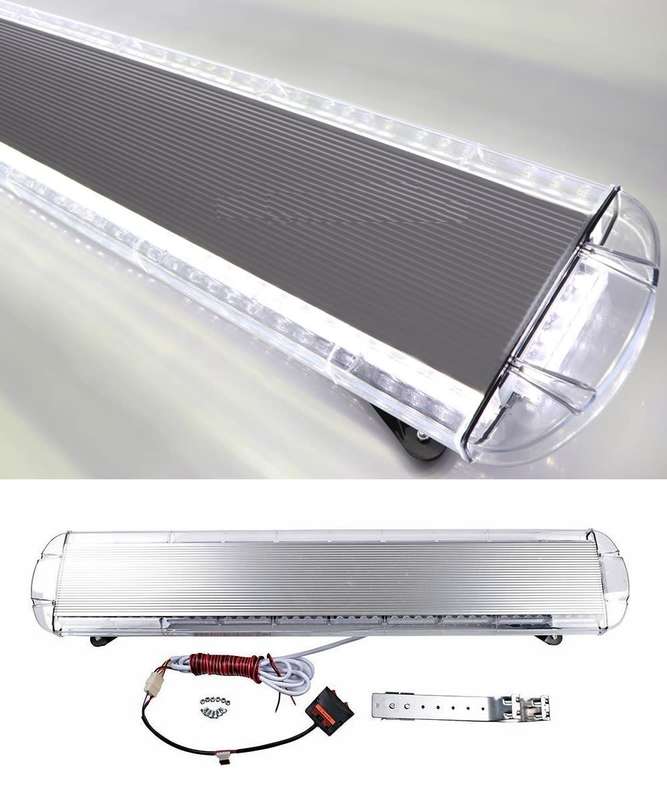 Security Vehicle Roof Top Emergency Warning Flash Strobe Light Bar. Cool White. Collections Allowed.