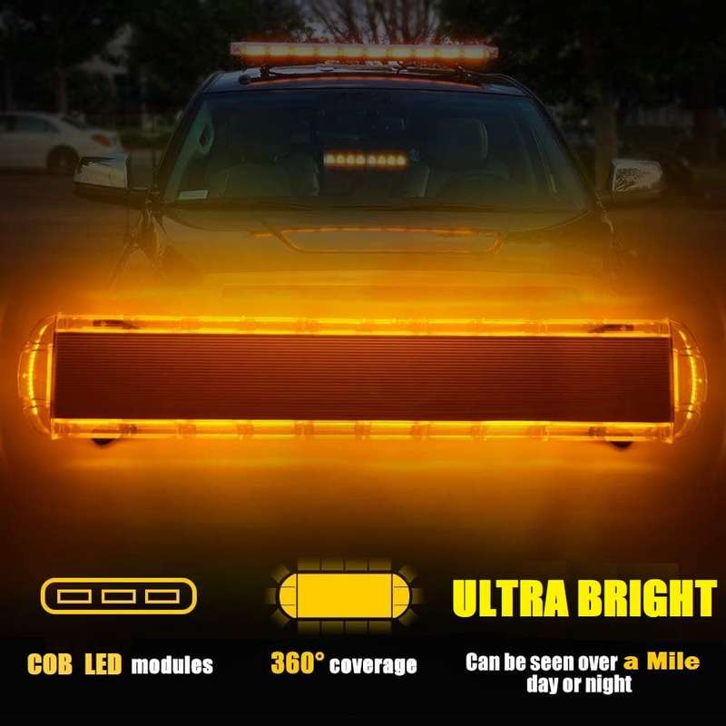 Breakdown Vehicle Roof Top Amber COB LED Strobe Emergency Warning Flash Light. Collections Allowed.