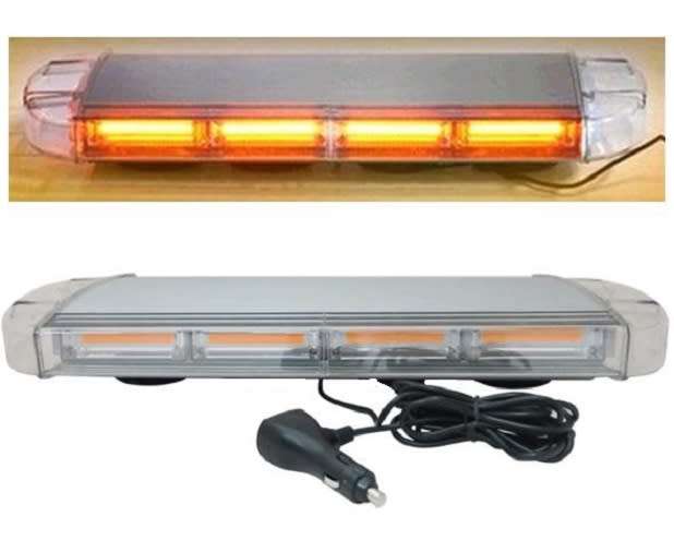 Car Roof Top Amber COB LED Flash Strobe Emergency Hazard Warning Light Bar. Collections Are Allowed.