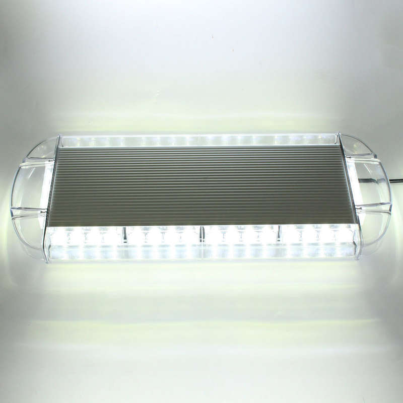 Vehicle Roof Top Magnetic Mount COB LED Strobe Flash Warning White Light Bar. Collections Allowed.