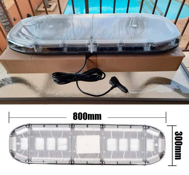 Construction Vehicle LED Flash Strobe Roof Top Amber Light Bar. Magnetic Mount. Collections Allowed.