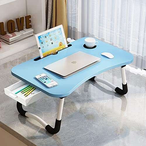 Laptop Table Stand. Ergonomic Design Foldable, Portable, Durable, Drawer/Shelf. Collections Allowed.
