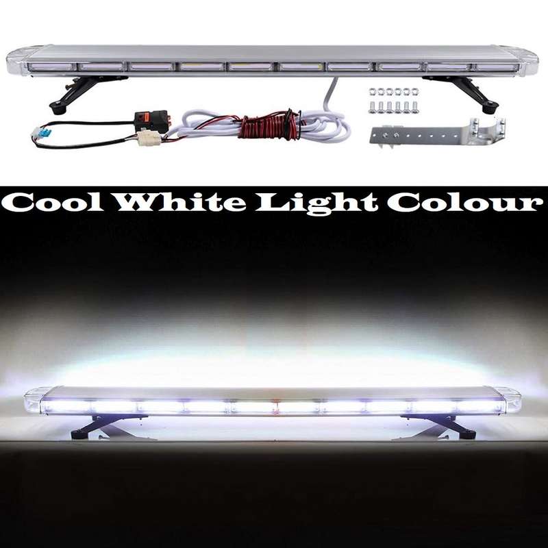 Cool White Light Vehicle Roof Top Strobe Flash Light Bar. Slim COB LED Design. Collections Allowed.