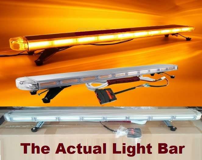Breakdown Vehicle Roof Top Amber LED Strobe Flash Light Bar. Very Slim Version. Collections Allowed.