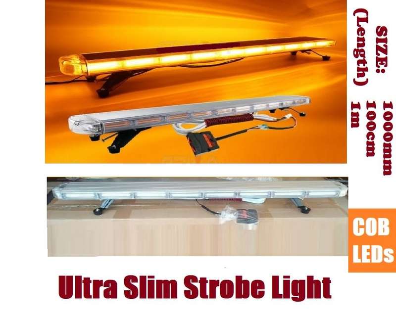 Breakdown Vehicle Roof Top Amber LED Strobe Flash Light Bar. Very Slim Version. Collections Allowed.