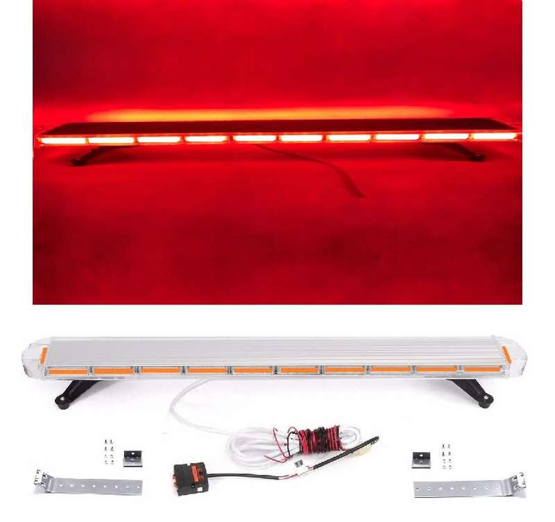 Strobe Flash Vehicle Roof Top COB LED Light Bar. Ultra Slim Design. Red Light. Collections Allowed.