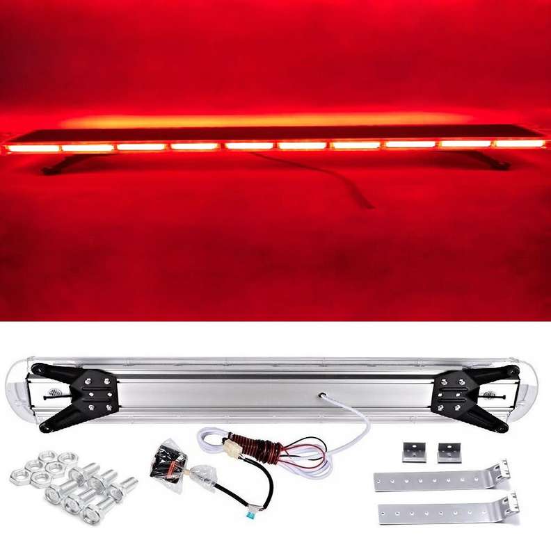 Strobe Flash Vehicle Roof Top COB LED Light Bar. Ultra Slim Design. Red Light. Collections Allowed.
