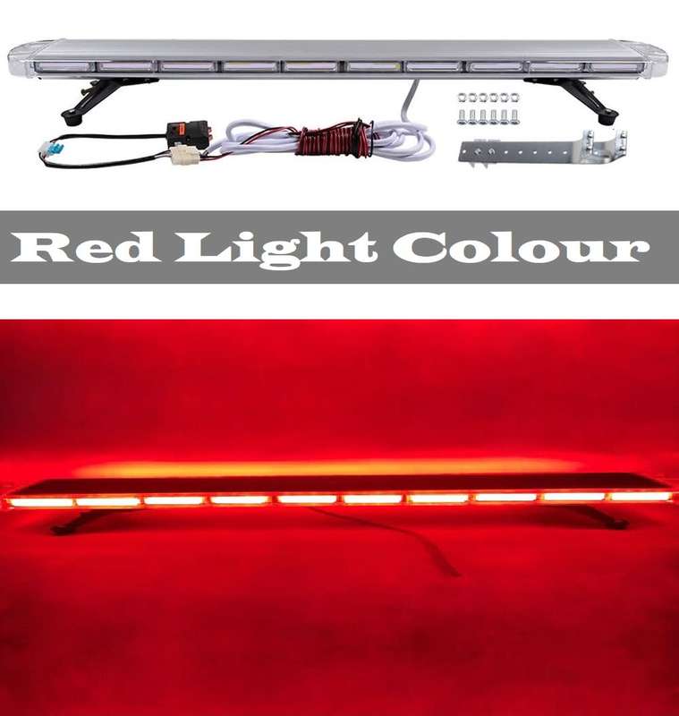 Very Slim Version Vehicle Roof Top LED Strobe Flash Light Bar. Red Light Colour. Collections Allowed