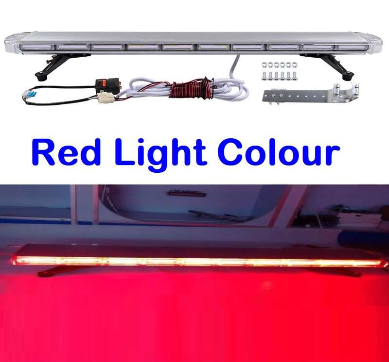 Strobe Flash Vehicle Roof Top COB LED Light Bar. Ultra Slim Design. Red Light. Collections Allowed.