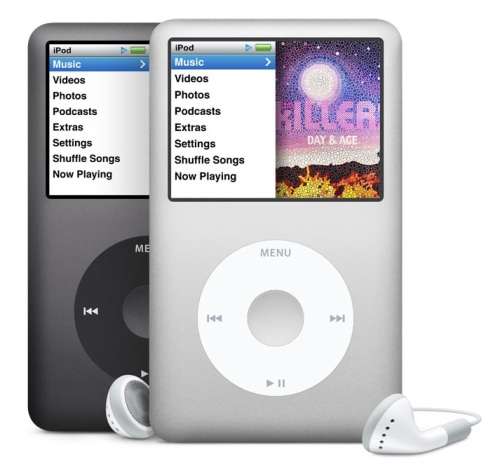 120GB Apple iPod Classic - Silver - 7th Generation - 120GB