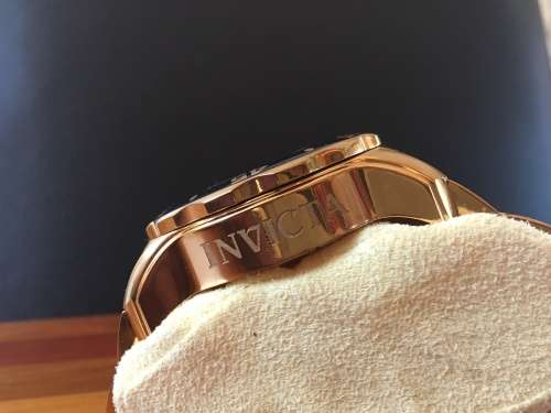 Invicta Men's 0073 Pro Diver Collection Chronograph 18k Gold-Plated Watch with Link Bracelet