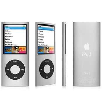 Genuine Apple iPod Nano - 4th Gen - 8GB - A1285 - Silver - APPLE - THINK DIFFERENT