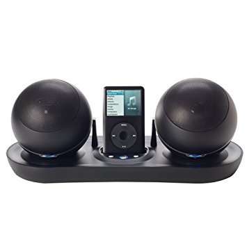 iPod Speaker Dock with Wireless Speakers -  SHOX AIRDOC - For iPod w/ Aux Input