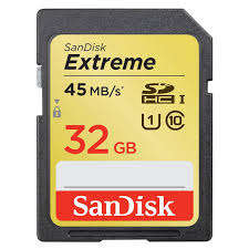 SanDisk Extreme 32GB SDHC Class 10 Flash Memory Card 45MB/s SDSDX-032G