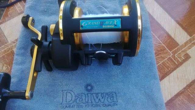Daiwa grandwave-x 50shv reel (AS NEW NO SCRATCHES )