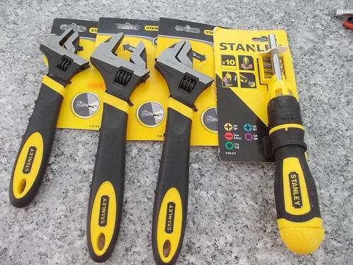 2 X STANLEY SHIFFTER 250MM 1STANLEY SHIFFTER 200MM 1 XSTANLEY SCREWDRIVER SET