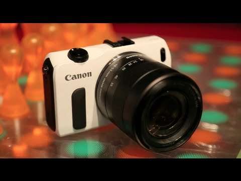 Canon EOS-M Mirrorless Digital Camera with EF-M 18-55mm f/3.5-5.6 IS STM Lens ( WHITE )