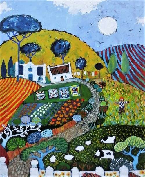 countryside collage