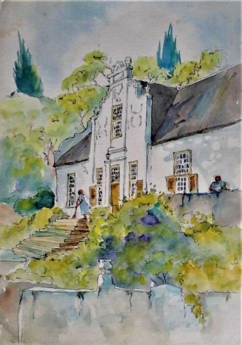 classical cape dutch house in franschhoek