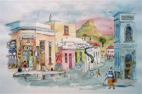 corner shop in the original bokaap malay quarter