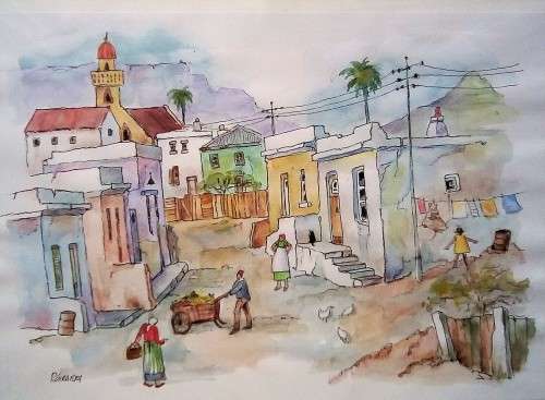 street in bokaap with original houses