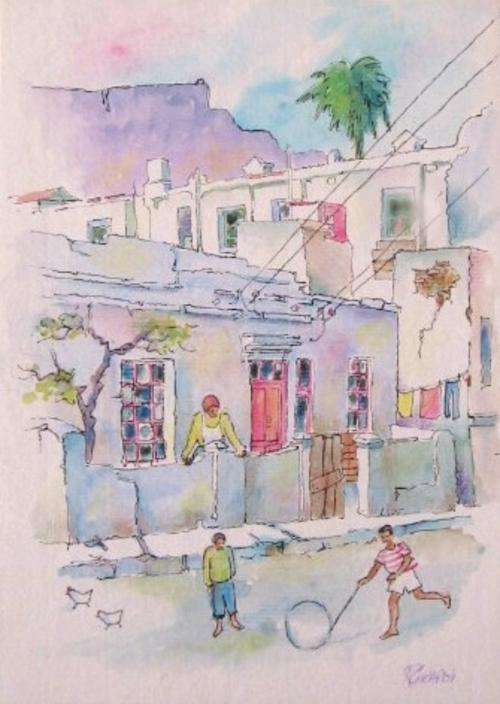 A Street Scene in the Bokaap