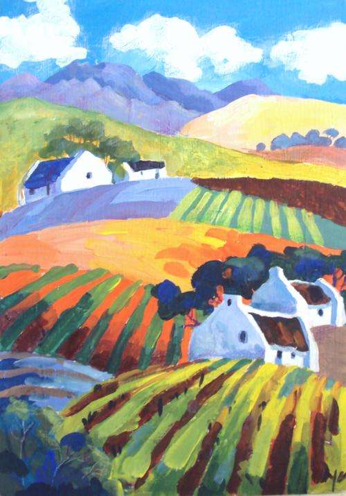 boland farm scene with houses