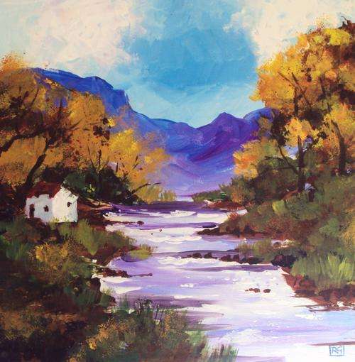 restful river scene