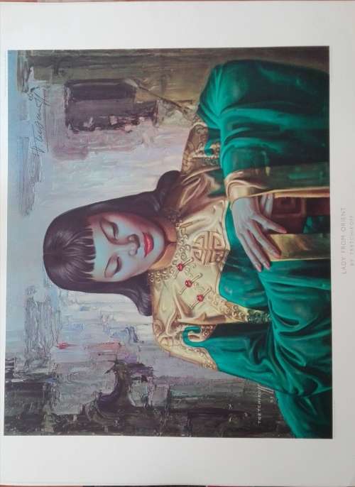 Lady from Orient by Tretchikoff vintage prints  86cm x 66cm