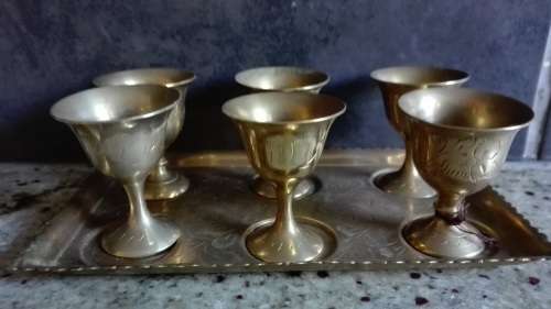 Brass set.