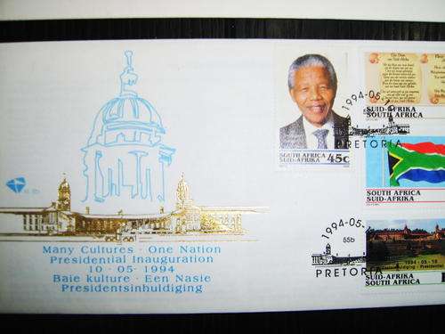 1994 MANDELA  INAUGURATION FIRST DAY COVER!!!!!!!!!!!!!!!!!!!