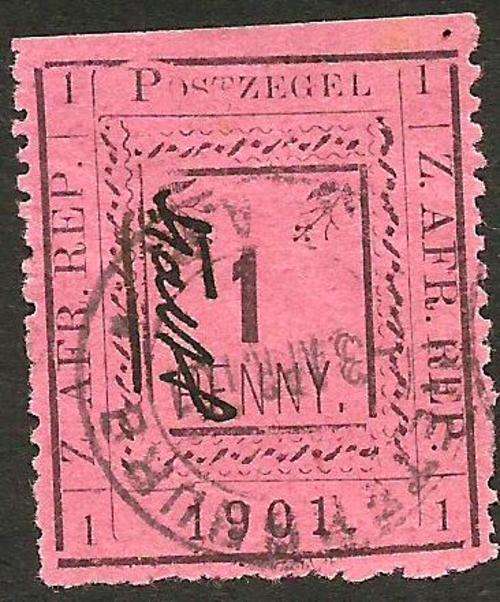 1901 PIETERSBURG 1D STAMP WOW VERY RARE!!!!!!