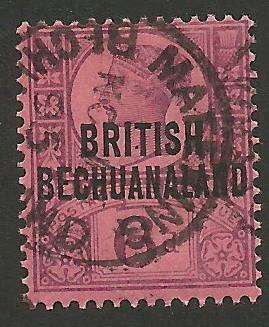 MAFEKING 6D RED STAMP!! LOOK AT THE NICE CANCEL!!