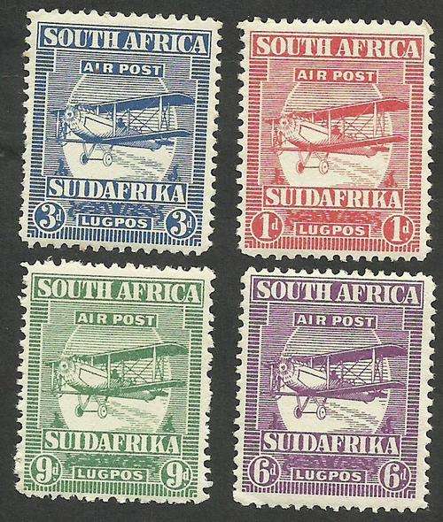 1925 DE HAVILAND D.H.9 BIPLANE UHM STAMPS.