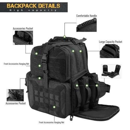 Tactical Outdoor Range Bag Backpack