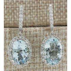 Silver drop earrings
