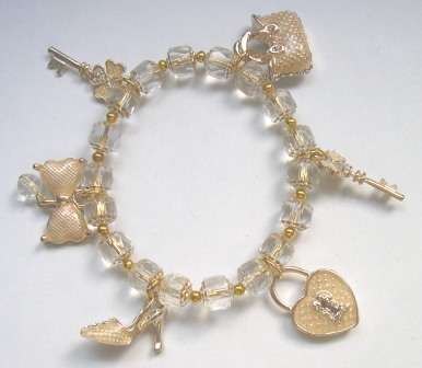 Unique design modern enamel charm bracelet