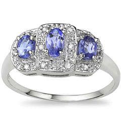**SALE** Genuine Tanzanite and diamond ring