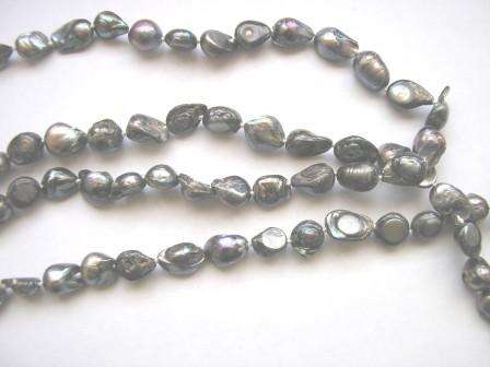 Longer length fresh water pearl necklace