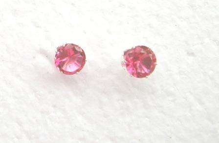 Pretty pink stud earrings