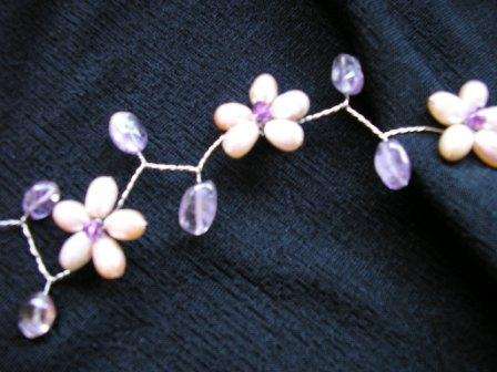 Fresh water pearl and crystal bracelet