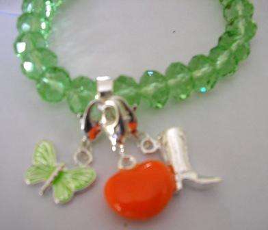 Modern bracelet with detachable charms