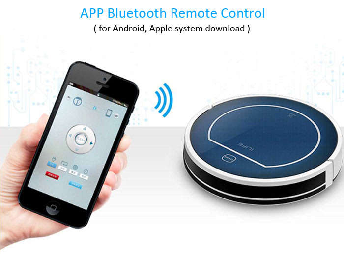 LIFE V7 Intelligent Robotic Vacuum Cleaner Super Mute Self-charging App Bluetooth Remote Control
