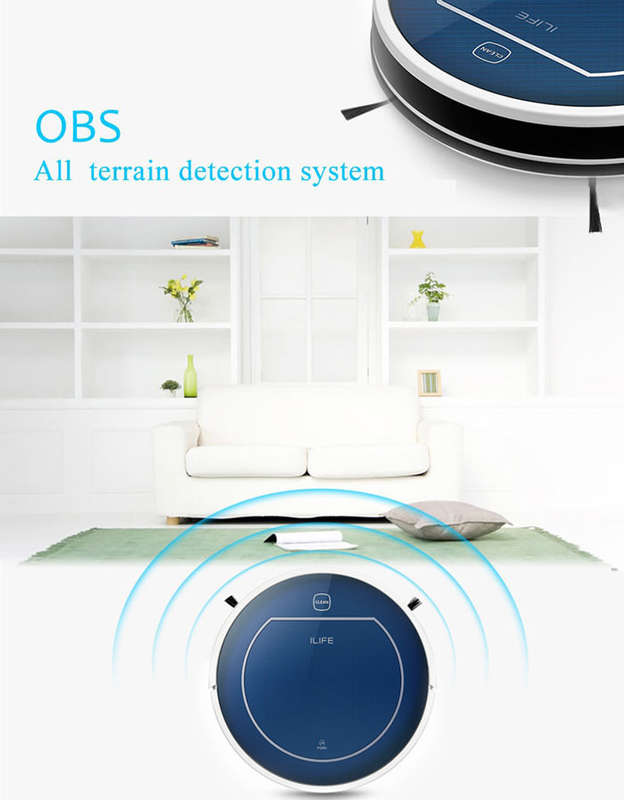 LIFE V7 Intelligent Robotic Vacuum Cleaner Super Mute Self-charging App Bluetooth Remote Control