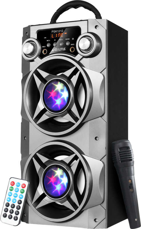 (DEMO UNIT) Everlotus Bluetooth KaraokeTalks Speaker - comes with X1 Wired Mic (DEMO UNIT)