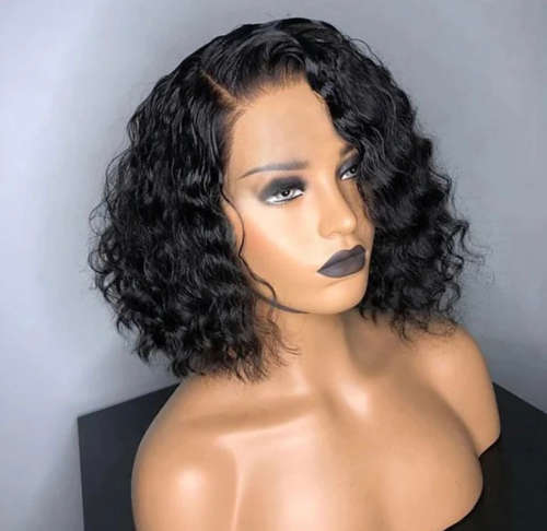 Full frontal curly wig 10inch