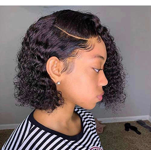 Full frontal curly wig 10inch